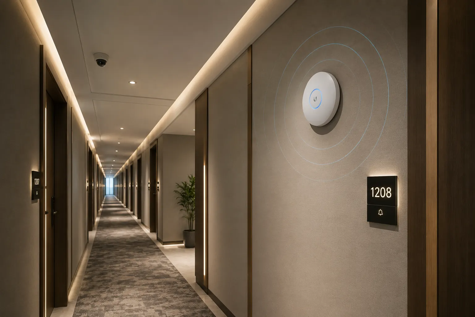 Otel network ve WiFi altyapısı