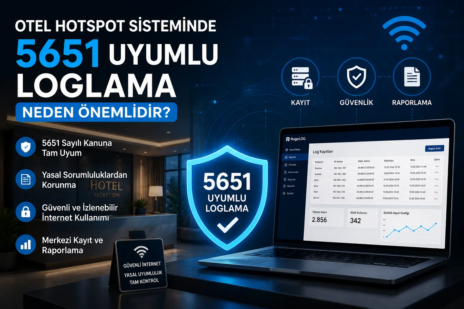 Otel Hotspot Sisteminde 5651 Uyumlu Loglama Neden Önemlidir?